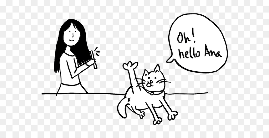 A Drawing Of Ana Holding A Phone And Taking A Photo - Cartoon, HD Png Download - suprised face png