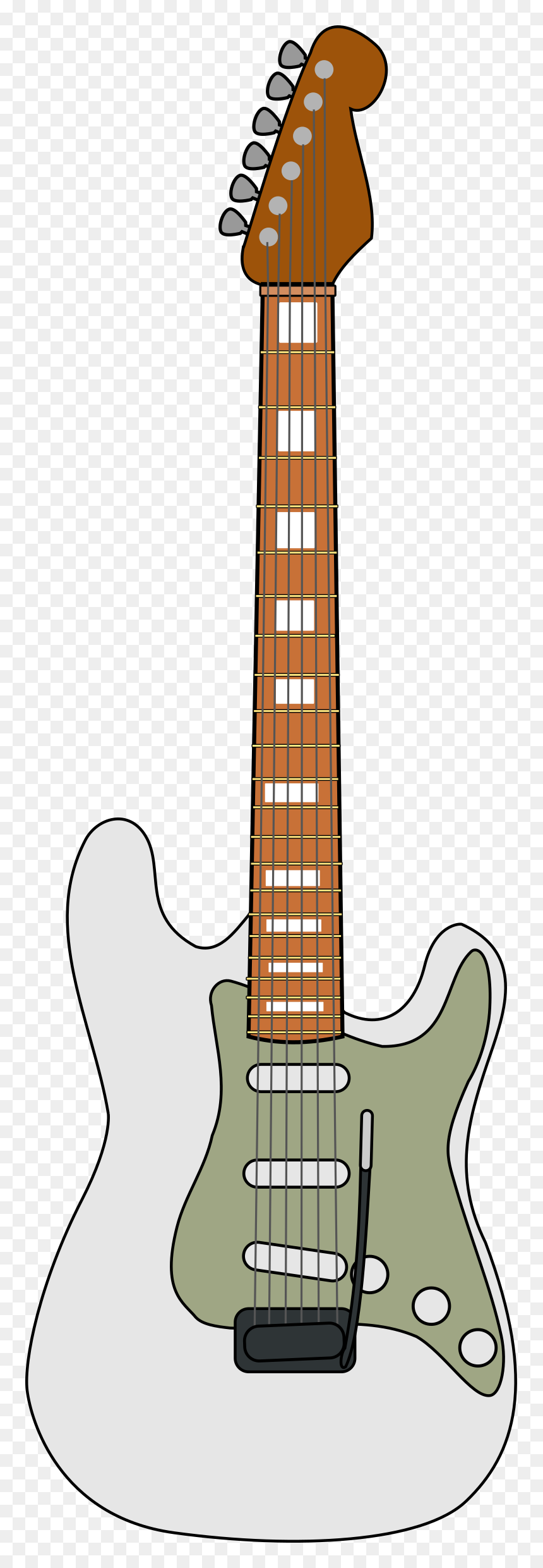 Fender Stratocaster Clip Arts - Electric Guitar Clipart, HD Png Download - fender stratocaster png