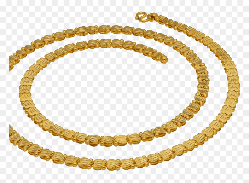 Necklace, HD Png Download - golden chain png