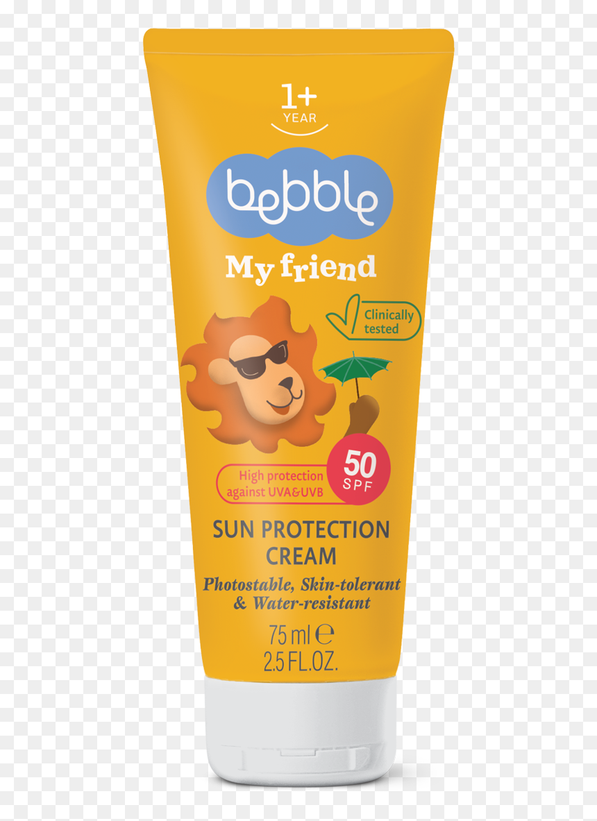 Sun Protection Cream Spf50 - Bebble My Friend Spf 50 1+ 75ml, HD Png Download - sunlight effect png