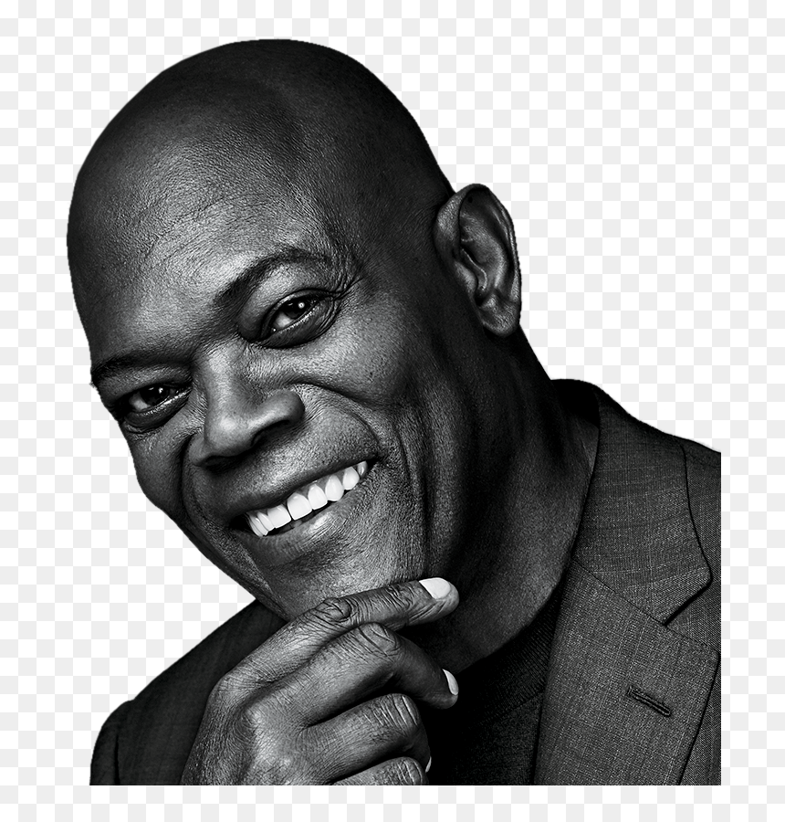 Samuel L - Jackson - Samuel L Jackson Black And White, HD Png Download - samuel l jackson png