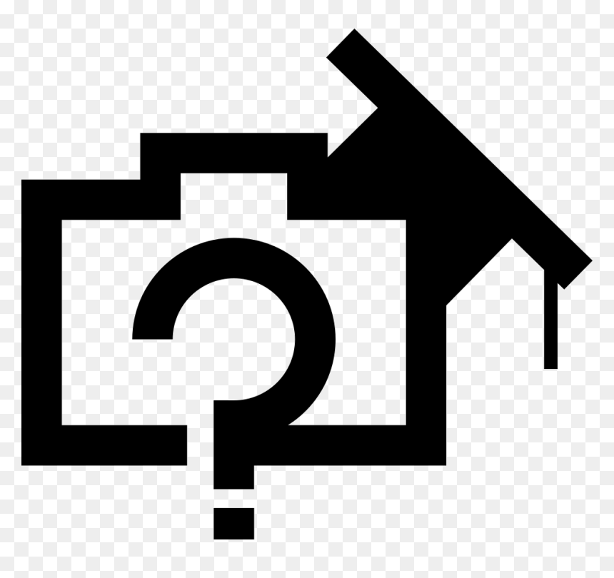 Photo Camera With Question Mark And Academic Hat - Academic Emoji Question Sign, HD Png Download - grad hat png