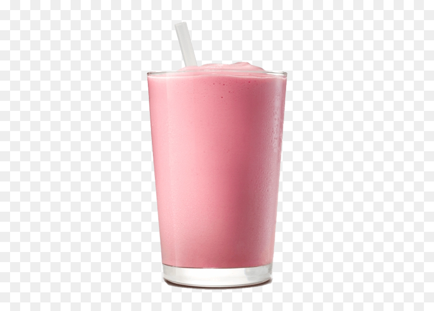 Strawberry Milkshake Png Image - Creme De Morango No Copo, Transparent Png - milk shake png