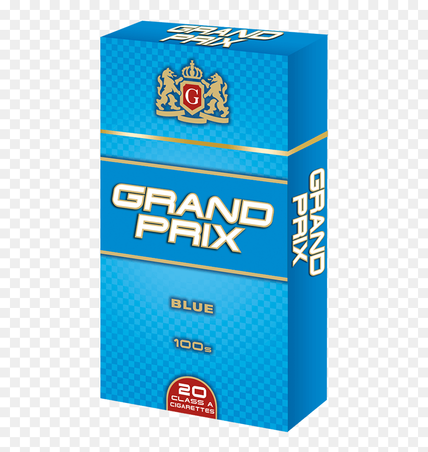 Grand Prix 100s Blue - Box, HD Png Download - cigarette pack png