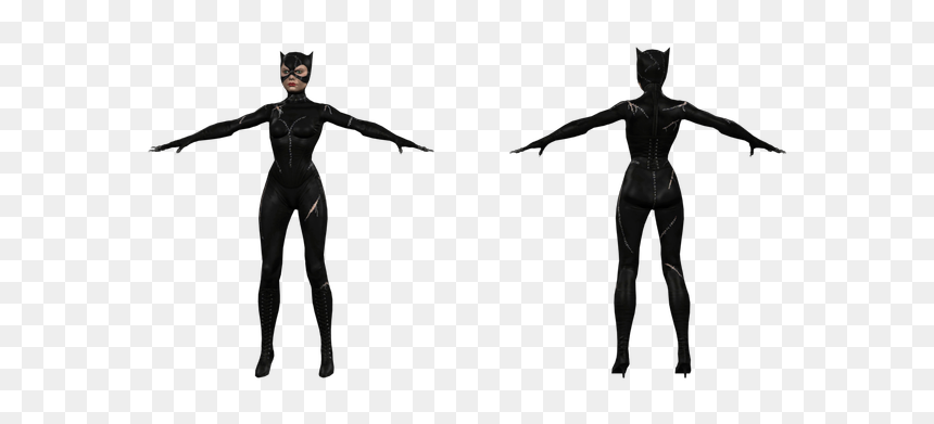 Mortal Kombat X 3d Model, HD Png Download - cat woman png