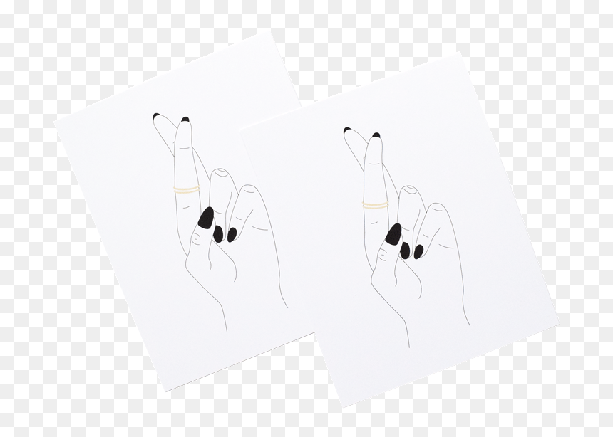 Earrings , Png Download - Illustration, Transparent Png - fingers crossed png