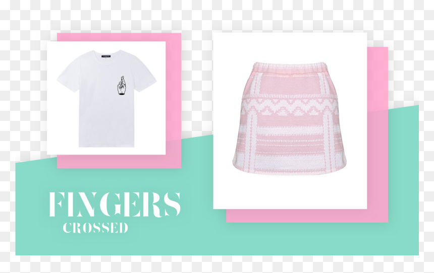 Active Shirt , Png Download - Tennis Skirt, Transparent Png - fingers crossed png