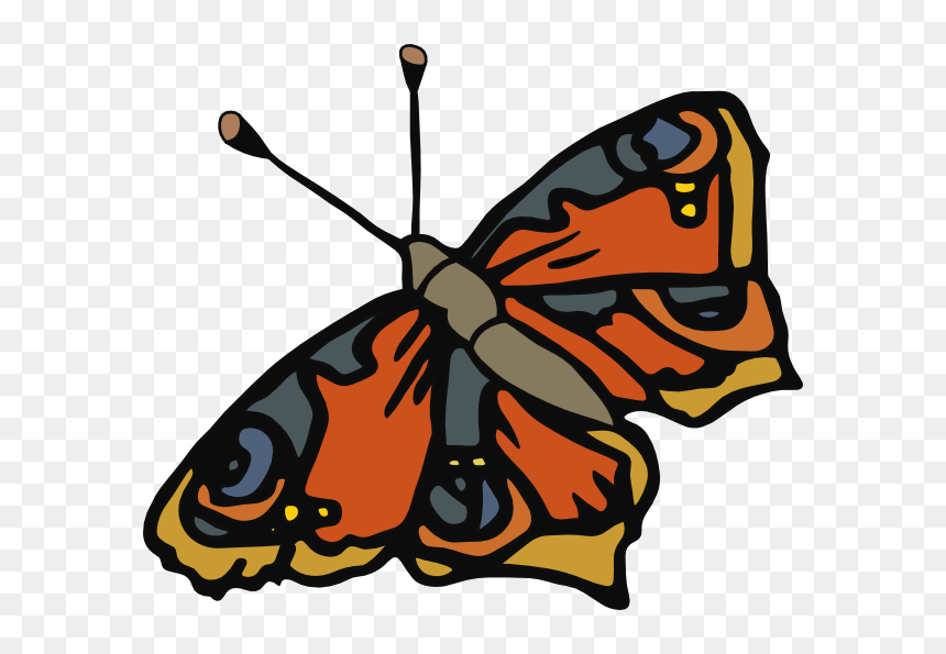 Transparent Red Butterfly Png - Butterfly Clip Art, Png Download - red butterfly png