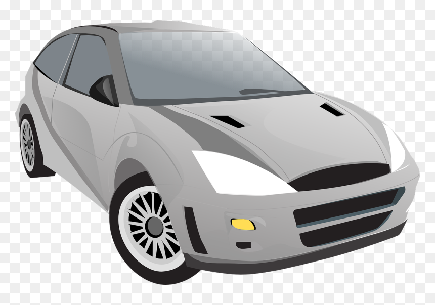 Ford Focus Clip Art, HD Png Download - fast car png