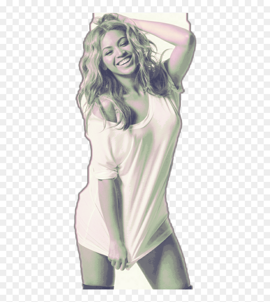 Remixed Sticker Beyonce Blackandwhite - Beyonce Don T Lie, HD Png Download - beyonce transparent png
