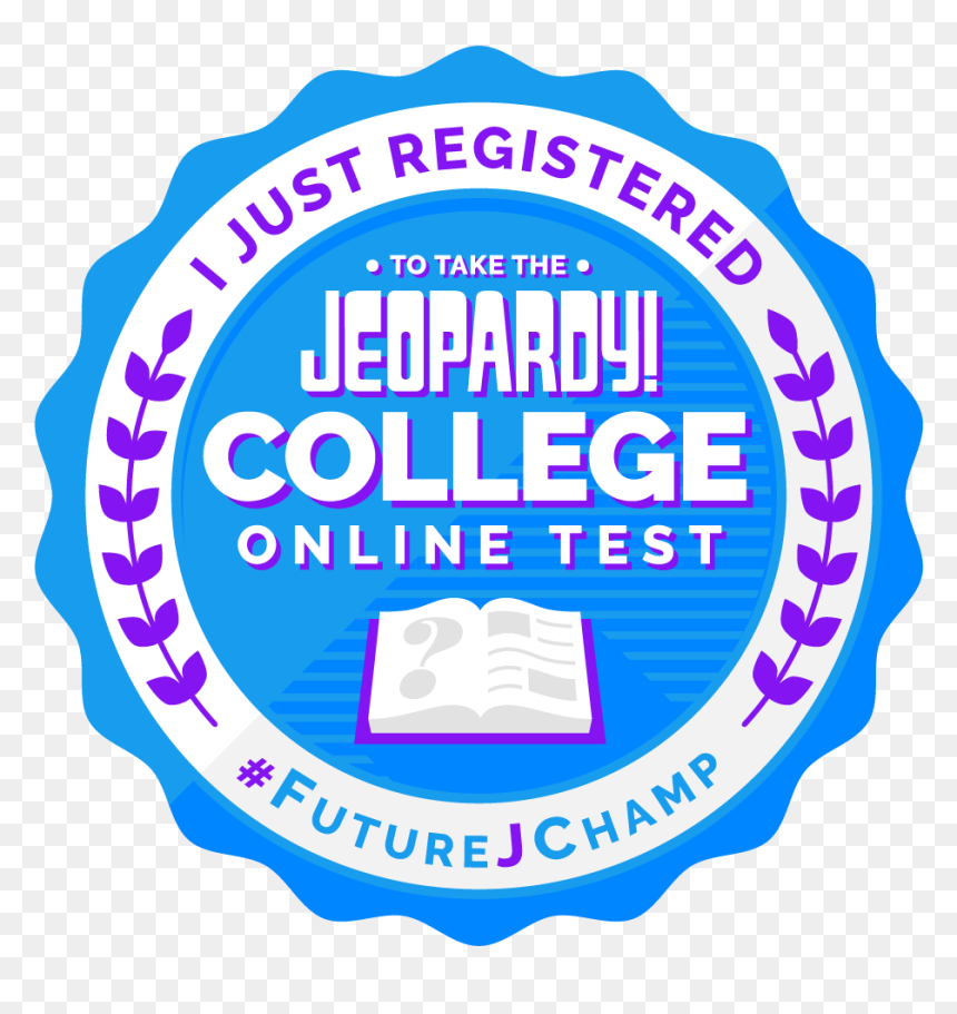 College Online Test Registration Badge , Png Download - Jeopardy, Transparent Png - jeopardy png