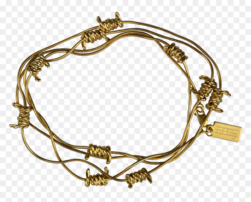 Bracelet, HD Png Download - barbed wire frame png