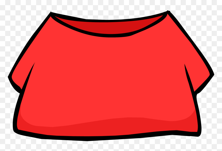Club Penguin Rewritten Wiki - Club Penguin Clothes Png, Transparent Png - red t shirt png