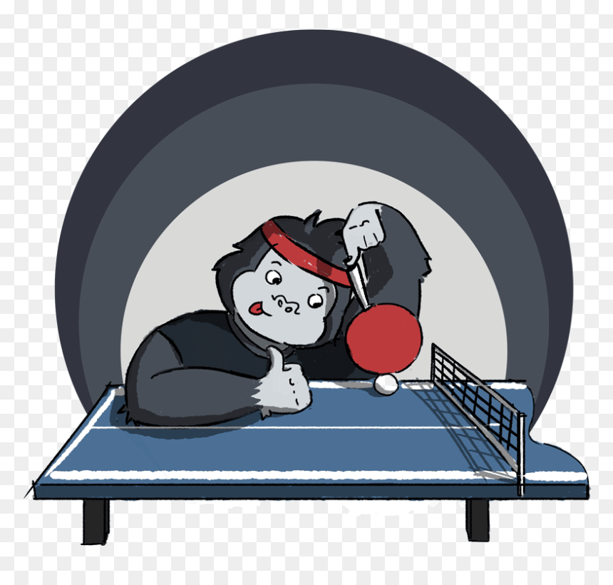 Pingpong Bats - Cartoon, HD Png Download - ping pong paddle png