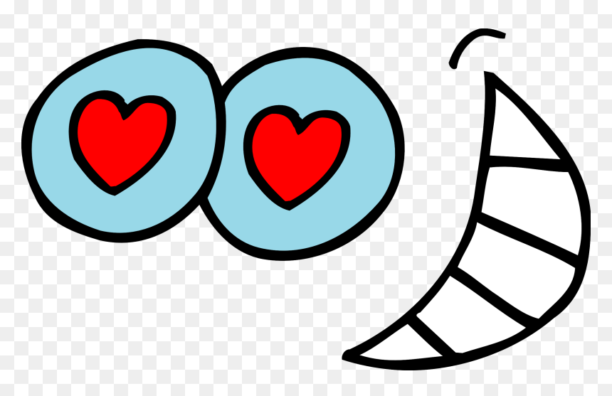 Clip Arts Related To - Heart Eyes Clip Art, HD Png Download - cute eyes png