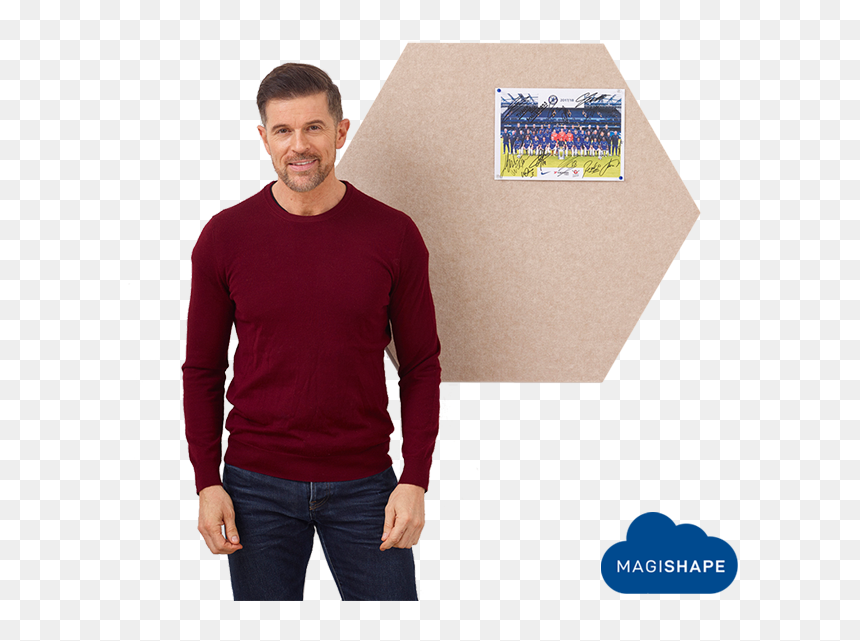 Magishape Hexagon Notice Board - Kent And Curwen 1926 Sweatshirt, HD Png Download - hexagon shape png