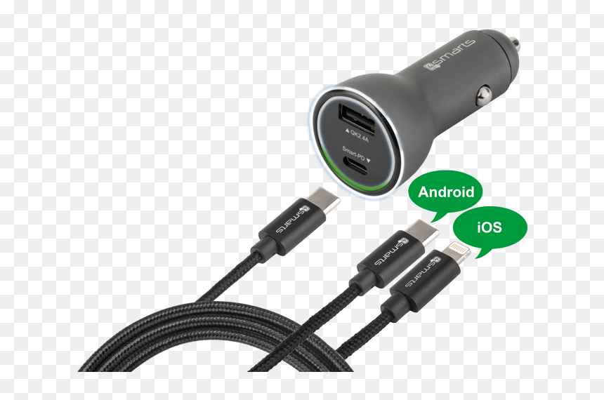 Car Chargers For Iphone 8, HD Png Download - fast car png