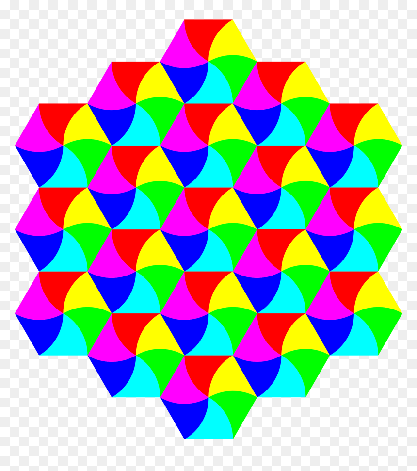 Swirly Hexagon Tessellation Clip Arts - Tessellation Art, HD Png Download - hexagon shape png