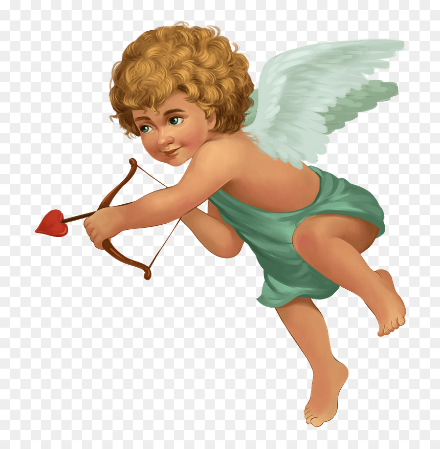 Cupid Shooting Arrow Clipart - Cupid Shooting Arrow, HD Png Download - cupid arrow png