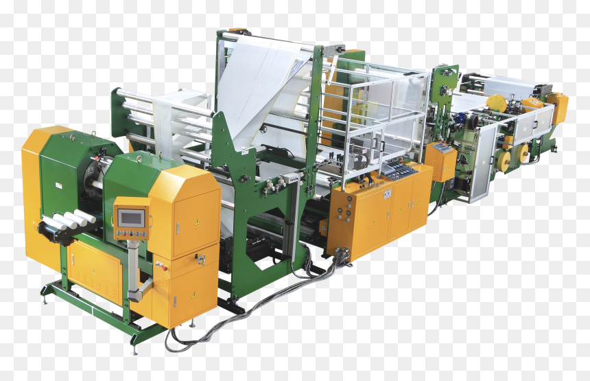 Servo-driven Poly Draw Garbage Bag On Roll Converting - Bin Bag, HD Png Download - garbage bag png