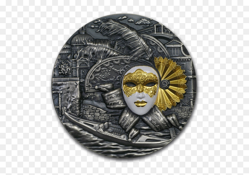 Mask, HD Png Download - gold masquerade mask png