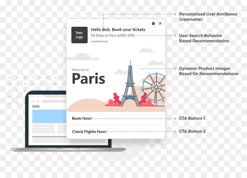 Web Push Notification Chrome, HD Png Download - book now button png