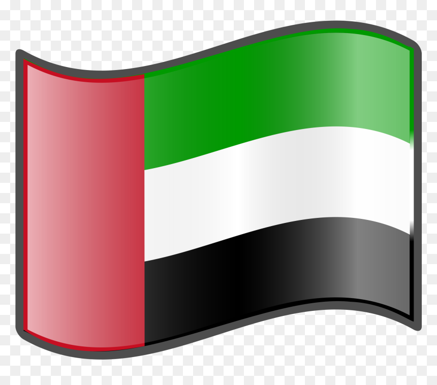 Uae Flag Png Picture Freeuse - Easy Uae Flag Drawing, Transparent Png - uae flag png