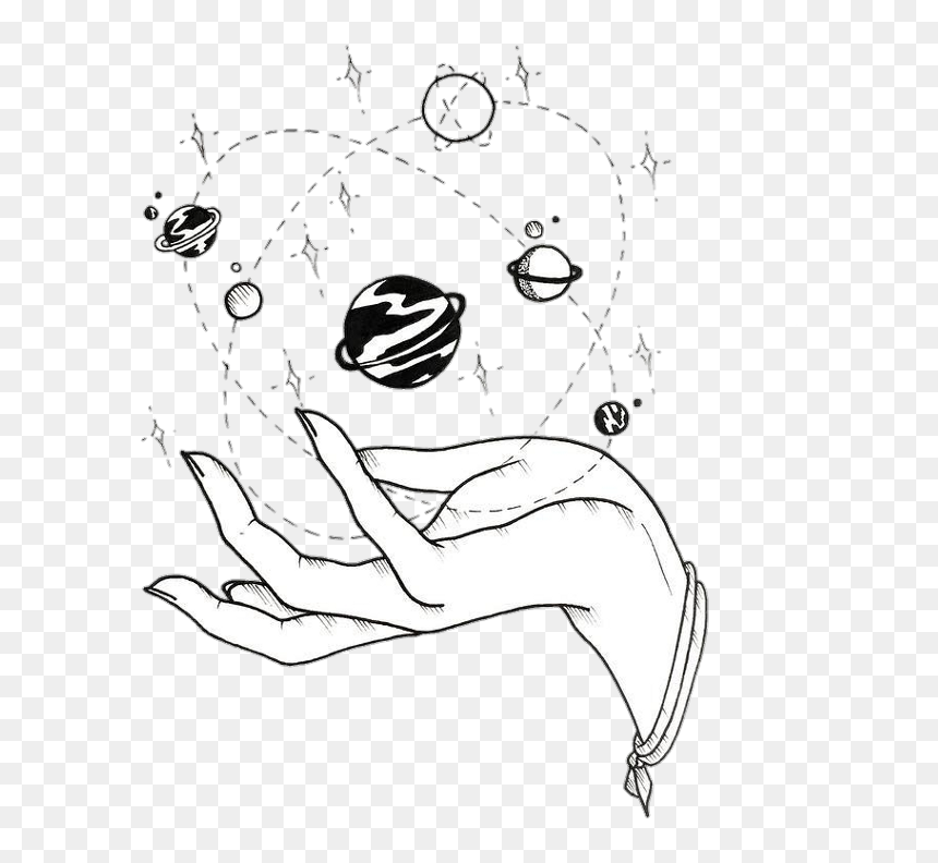 Transparent Tumblr Star Png - Planets Drawing, Png Download - tumblr star png