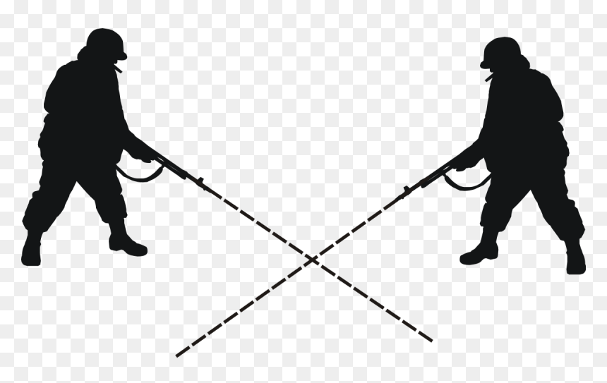 Crossfire Clipart, HD Png Download - crossed rifles png