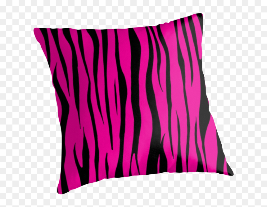 Pink Zebra Print - Cushion, HD Png Download - zebra print png