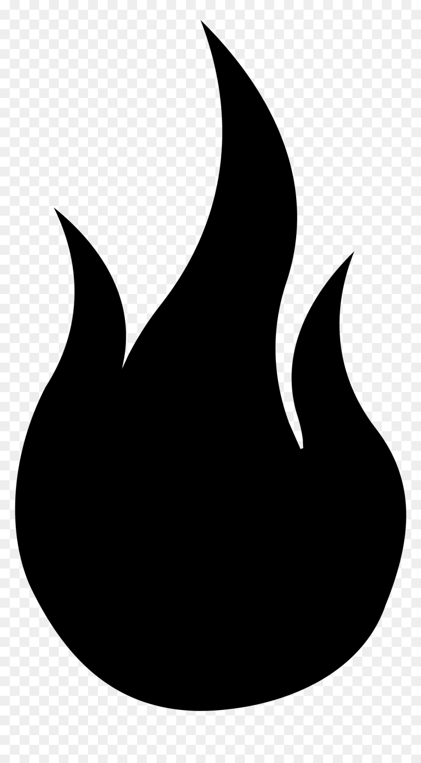 Flame Svg, HD Png Download - fire outline png