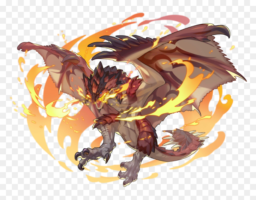 210121 01 Portrait - Dragalia Lost Monster Hunt Event, HD Png Download - fire breathing dragon png