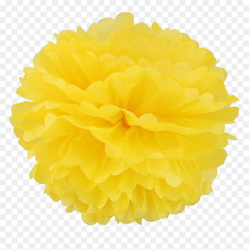 Yellow Pom Png Transparent, Png Download - pom poms png