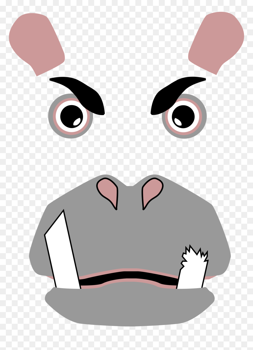 Angry Hippo Clip Arts - Clip Art, HD Png Download - angry dog png