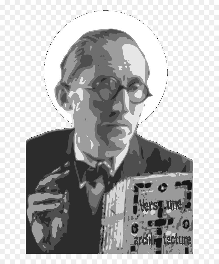 Saint Le Corbusier Svg Clip Arts - Le Corbusier Funny Sketch, HD Png Download - samuel l jackson png