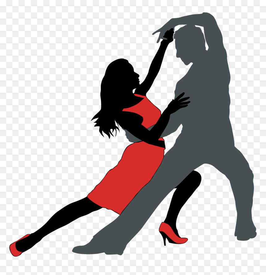 Silhouette Tango Dancing, HD Png Download - dancing couple png