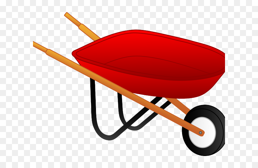 Harvest Clipart Wheelbarrow - Clip Art Wheel Barrow, HD Png Download - wheelbarrow png