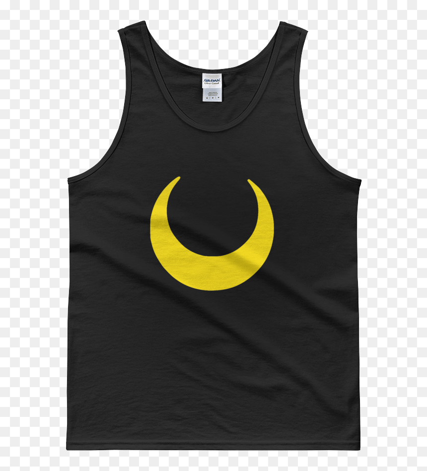 Men"s Sailor Moon Crescent Moon Tank Top - Sleeveless Shirt, HD Png Download - moon crescent png