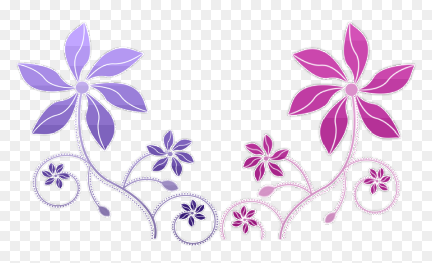 Transparent Colorful Flowers Png - Purple Colour Flowers Png, Png Download - dead flowers png