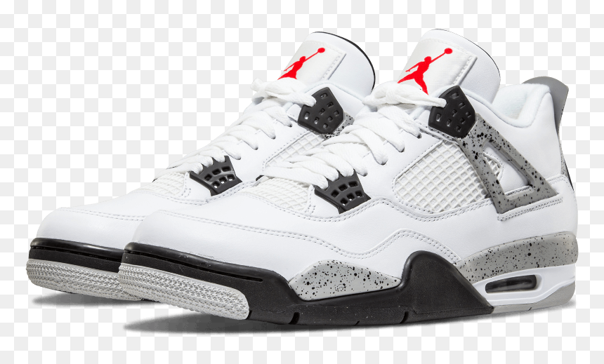 Jordan 4 Og White Cement, HD Png Download - blackhawks png