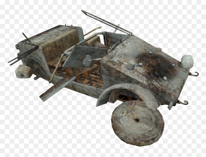 Kubelwagen Destroyed Cod2 - Cart, HD Png Download - destroyed car png