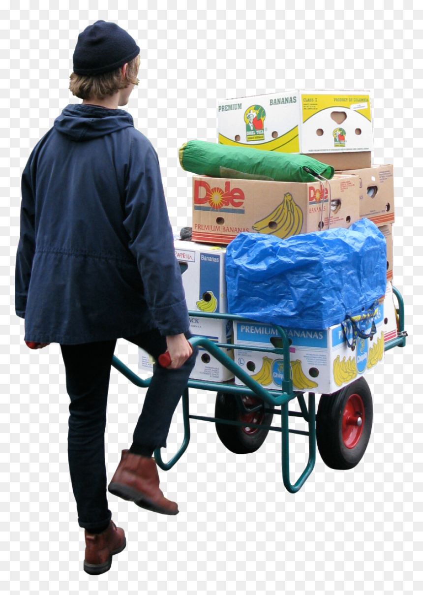Moving Wheelbarrow Png Image - Market Stall Png, Transparent Png - wheelbarrow png