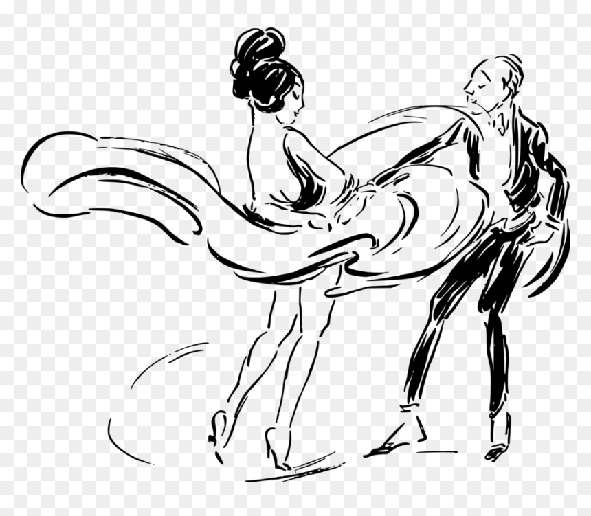 Art,monochrome Photography,shoe - Art, HD Png Download - dancing couple png