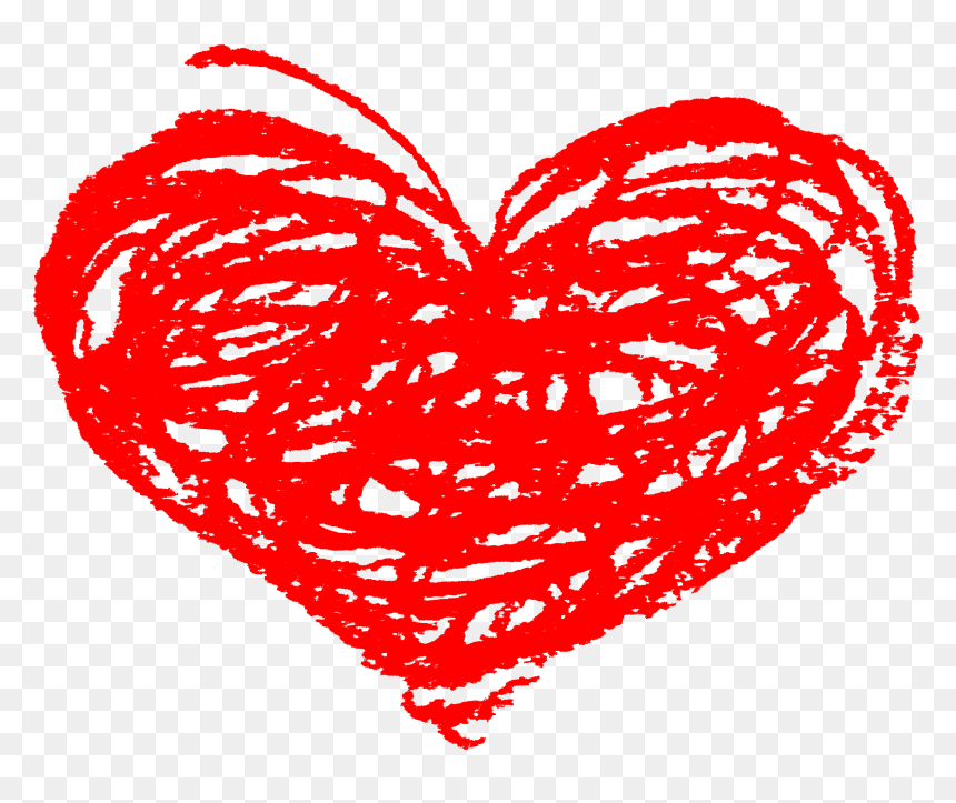 5 Scribble Heart - Png Clipart Heart Doodle Png, Transparent Png - snapchat hearts png