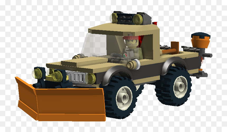 Old Plow Truck - Homemade Lego Truck, HD Png Download - old truck png