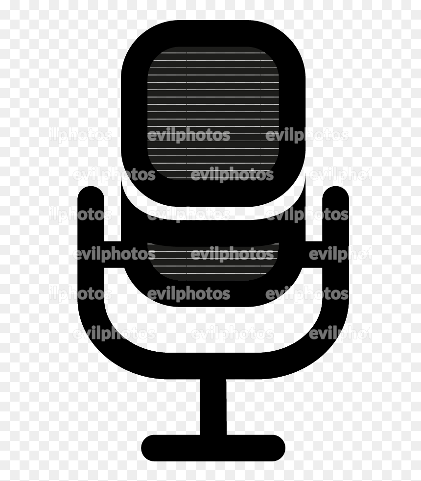 Microphone Drawing Vector And Stock Photo - Office Chair, HD Png Download - mic vector png