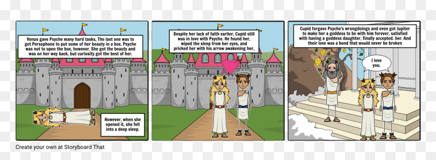 Cupid And Psyche Storyboard, HD Png Download - cupid arrow png