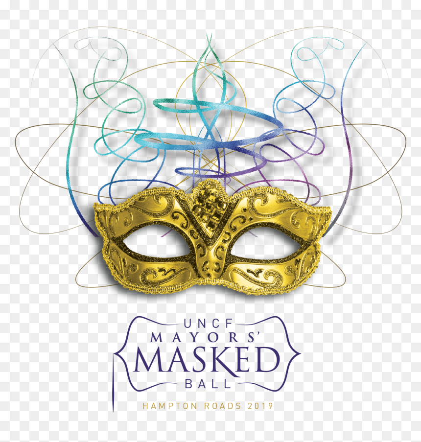 2018 Mayor's Masked Ball Atlanta, HD Png Download - gold masquerade mask png