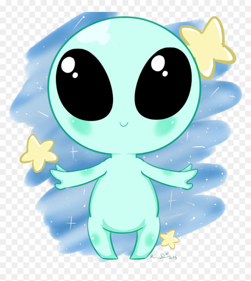 Alien Kawaii, HD Png Download - tumblr alien png