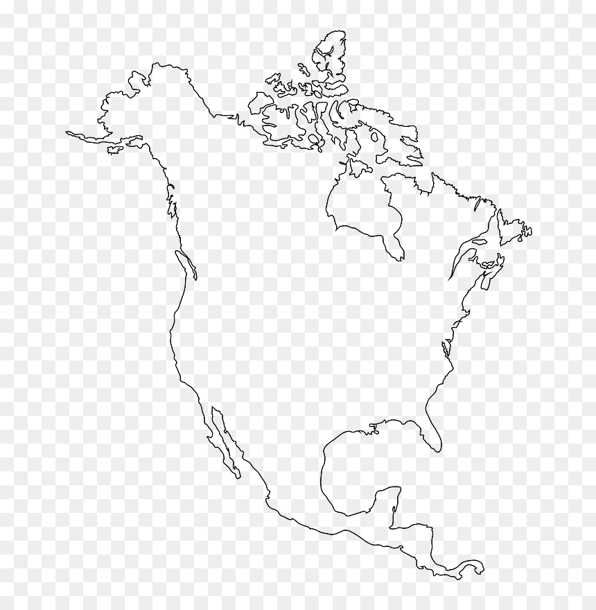 America Outline Png, Transparent Png - america outline png